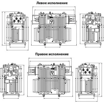 Фото чертежа ТМЗ 2000/10/0,4 Фото чертежа ТМЗ 2000/10/0,4